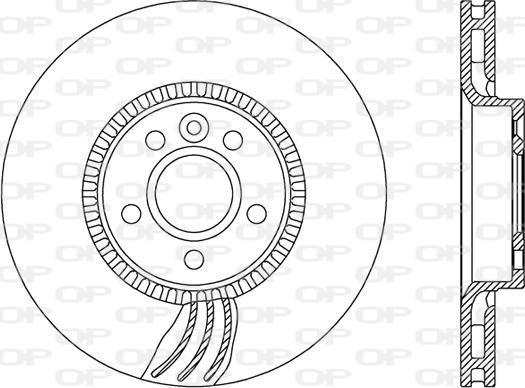 Open Parts BDA2469.20 - Тормозной диск autospares.lv