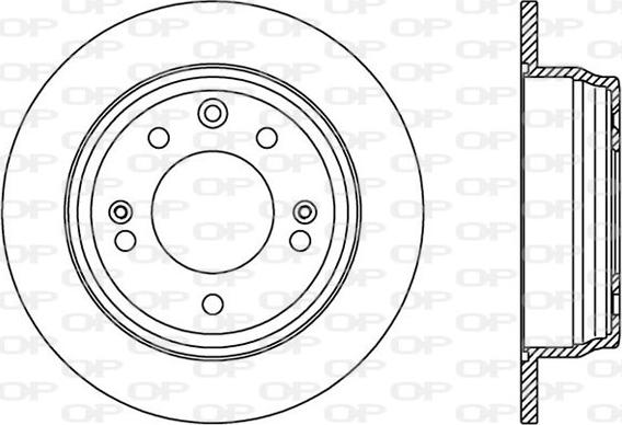 Open Parts BDA2409.10 - Тормозной диск autospares.lv