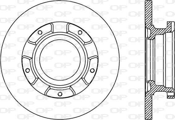 Open Parts BDA2411.10 - Тормозной диск autospares.lv