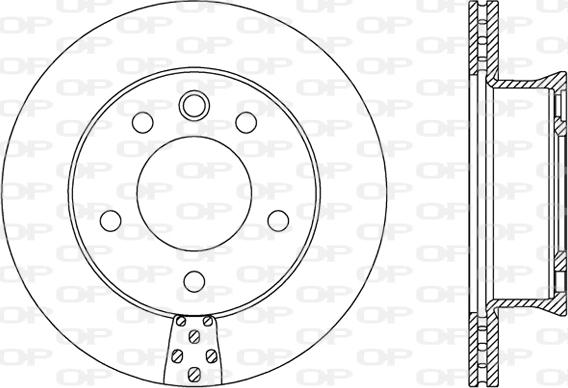 Open Parts BDA2488.20 - Тормозной диск autospares.lv