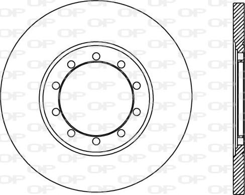 Open Parts BDA2436.10 - Тормозной диск autospares.lv