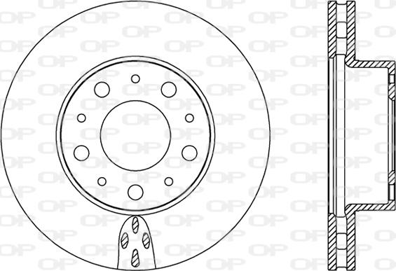 Open Parts BDA2438.20 - Тормозной диск autospares.lv