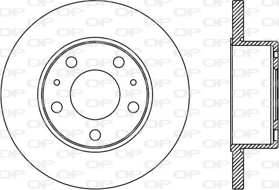 Open Parts BDA2437.10 - Тормозной диск autospares.lv