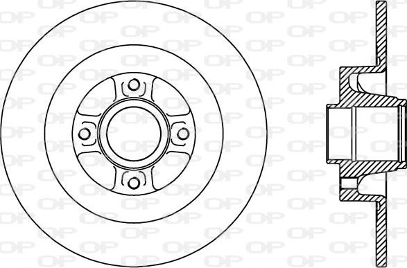 Open Parts BDA2427.10 - Тормозной диск autospares.lv