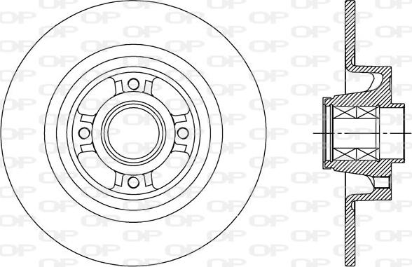 Open Parts BDA2427.30 - Тормозной диск autospares.lv