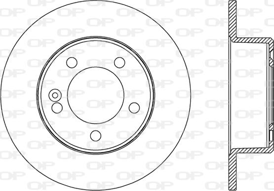 Open Parts BDA2599.10 - Тормозной диск autospares.lv