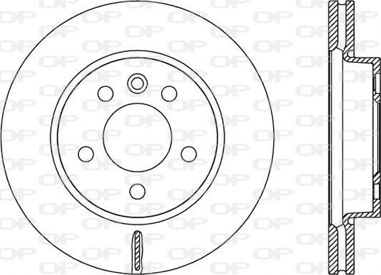 Open Parts BDA2590.20 - Тормозной диск autospares.lv