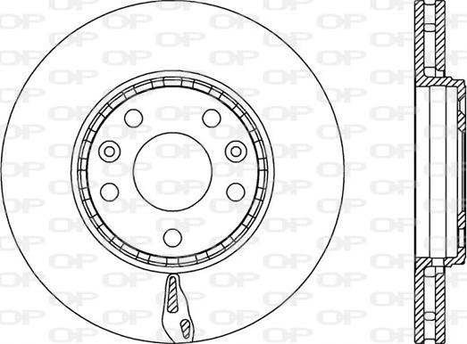 Open Parts BDA2546.20 - Тормозной диск autospares.lv