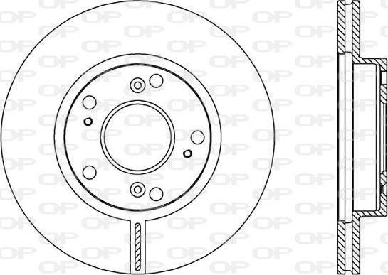 Open Parts BDA2554.20 - Тормозной диск autospares.lv