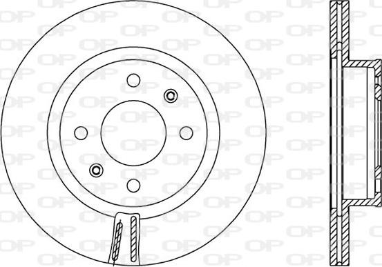 Open Parts BDA2558.20 - Тормозной диск autospares.lv
