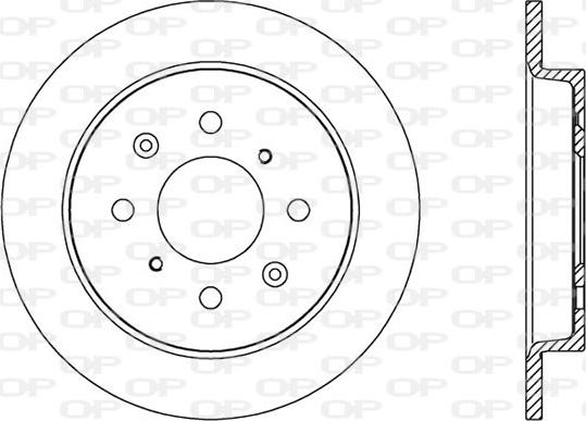 Open Parts BDA2553.10 - Тормозной диск autospares.lv