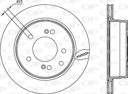 Open Parts BDA2557.20 - Тормозной диск autospares.lv