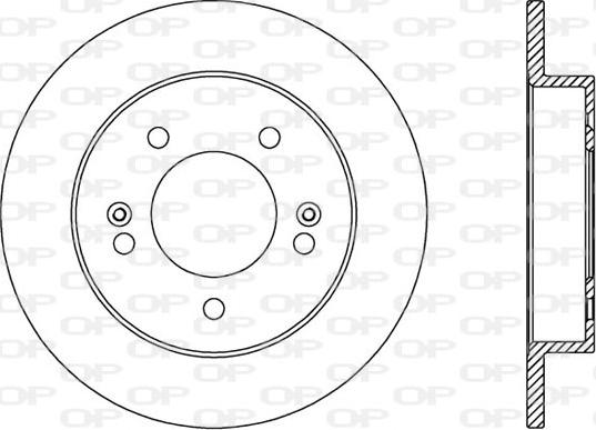 Open Parts BDA2569.10 - Тормозной диск autospares.lv