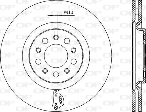 Open Parts BDA2562.20 - Тормозной диск autospares.lv