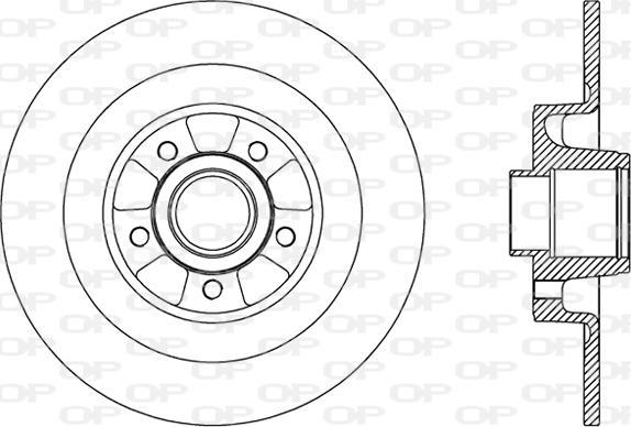 Open Parts BDA2507.10 - Тормозной диск autospares.lv