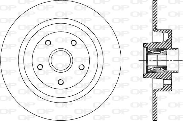 Open Parts BDA2507.30 - Тормозной диск autospares.lv