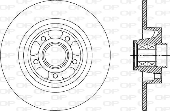 Open Parts BDA2514.30 - Тормозной диск autospares.lv