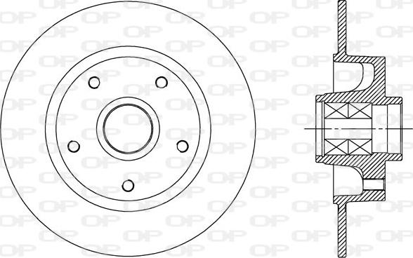 Open Parts BDA2515.30 - Тормозной диск autospares.lv