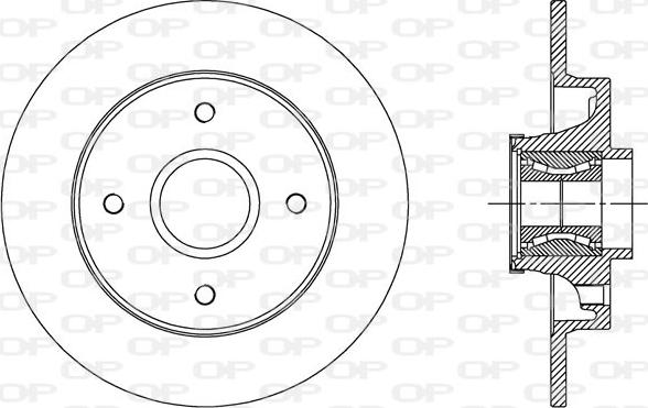 Open Parts BDA2510.30 - Тормозной диск autospares.lv