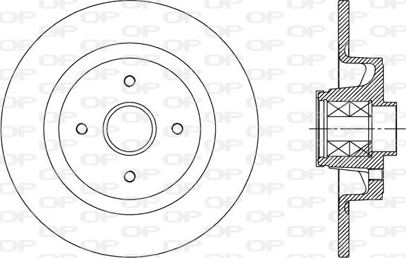 Open Parts BDA2511.30 - Тормозной диск autospares.lv