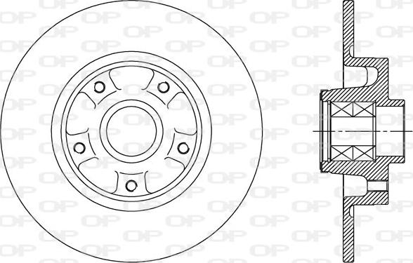 Open Parts BDA2513.30 - Тормозной диск autospares.lv