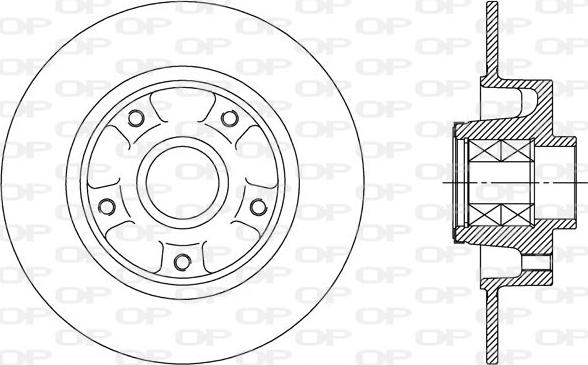 Open Parts BDA2512.30 - Тормозной диск autospares.lv