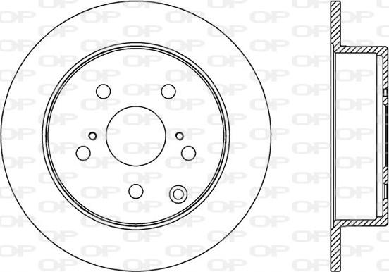 Open Parts BDA2581.10 - Тормозной диск autospares.lv