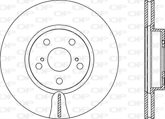 Open Parts BDA2583.20 - Тормозной диск autospares.lv