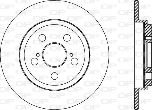 Open Parts BDA2582.10 - Тормозной диск autospares.lv