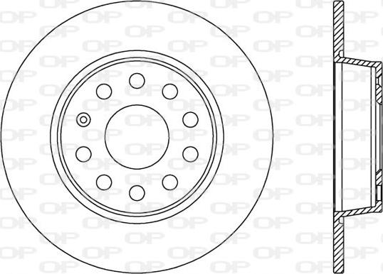 Open Parts BDA2539.10 - Тормозной диск autospares.lv