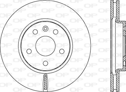 Open Parts BDA2535.20 - Тормозной диск autospares.lv