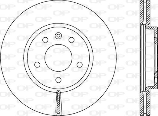 Open Parts BDR2536.20 - Тормозной диск autospares.lv