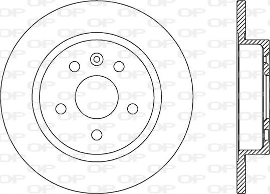 Open Parts BDA2537.10 - Тормозной диск autospares.lv