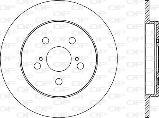 Open Parts BDA2524.10 - Тормозной диск autospares.lv