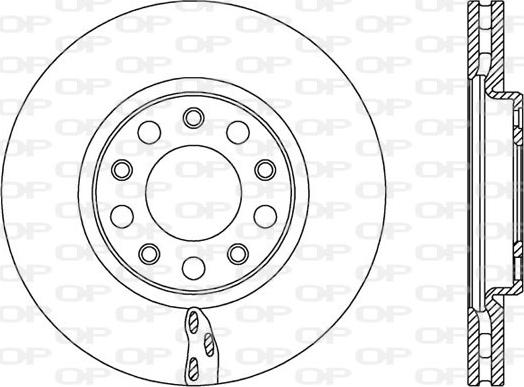 Open Parts BDA2521.20 - Тормозной диск autospares.lv