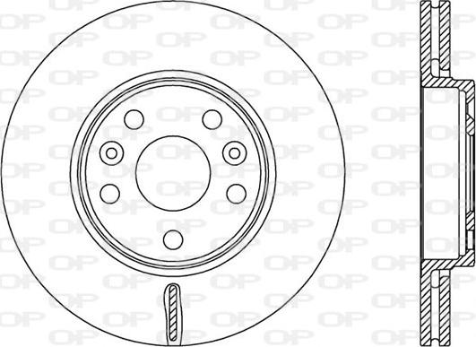 Open Parts BDA2528.20 - Тормозной диск autospares.lv