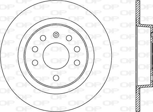 Open Parts BDA2575.10 - Тормозной диск autospares.lv