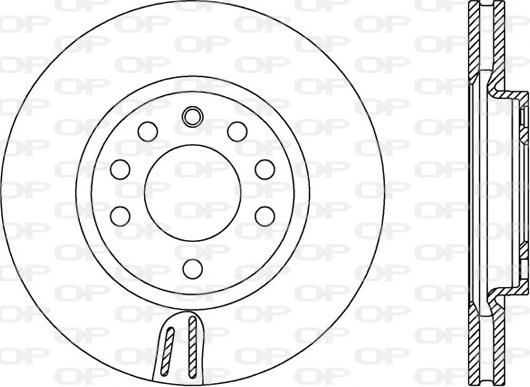 Open Parts BDA2576.20 - Тормозной диск autospares.lv