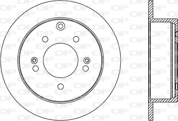 Open Parts BDA2570.10 - Тормозной диск autospares.lv