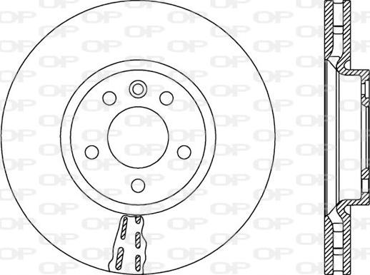 Open Parts BDA2572.20 - Тормозной диск autospares.lv