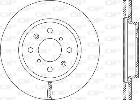 Open Parts BDA2658.20 - Тормозной диск autospares.lv