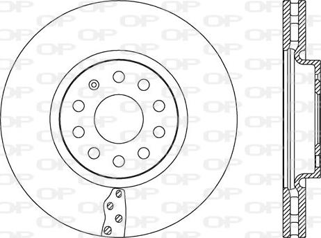 Open Parts BDR2657.20 - Тормозной диск autospares.lv