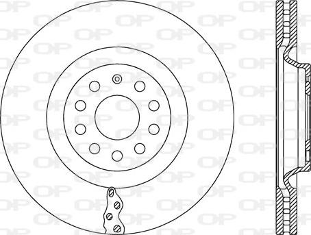 Open Parts BDA2665.20 - Тормозной диск autospares.lv