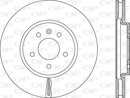 Open Parts BDA2668.20 - Тормозной диск autospares.lv