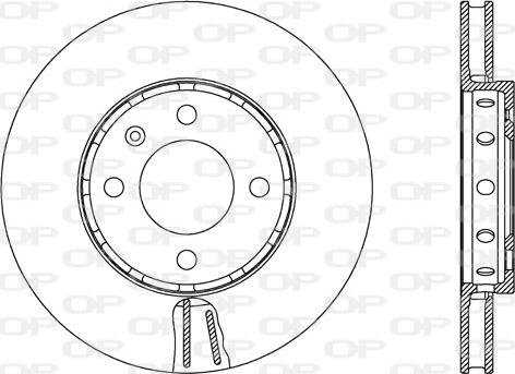 Open Parts BDA2663.20 - Тормозной диск autospares.lv