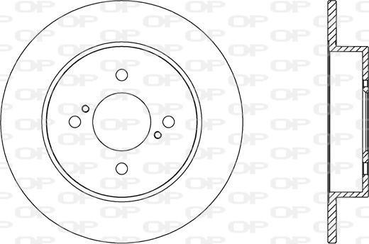 Open Parts BDA2662.10 - Тормозной диск autospares.lv