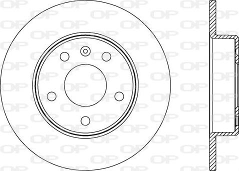 Open Parts BDA2667.10 - Тормозной диск autospares.lv