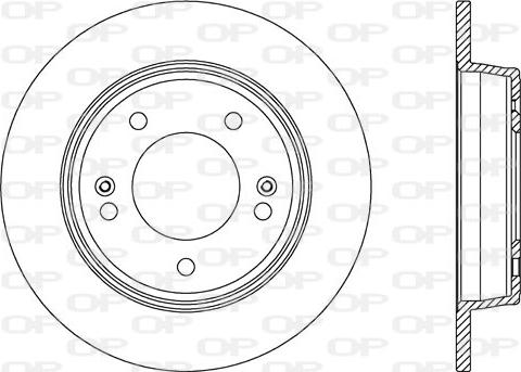 Open Parts BDA2604.10 - Тормозной диск autospares.lv