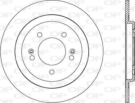 Open Parts BDA2605.10 - Тормозной диск autospares.lv