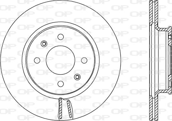 Open Parts BDA2601.20 - Тормозной диск autospares.lv